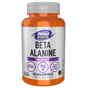 NOW Sports béta alanin 750 mg kapszula 120 db sportolóknak teljesítményfokozáshoz