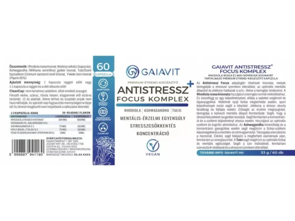 Gaiavit Antistressz+ Focus komplex - Image 2