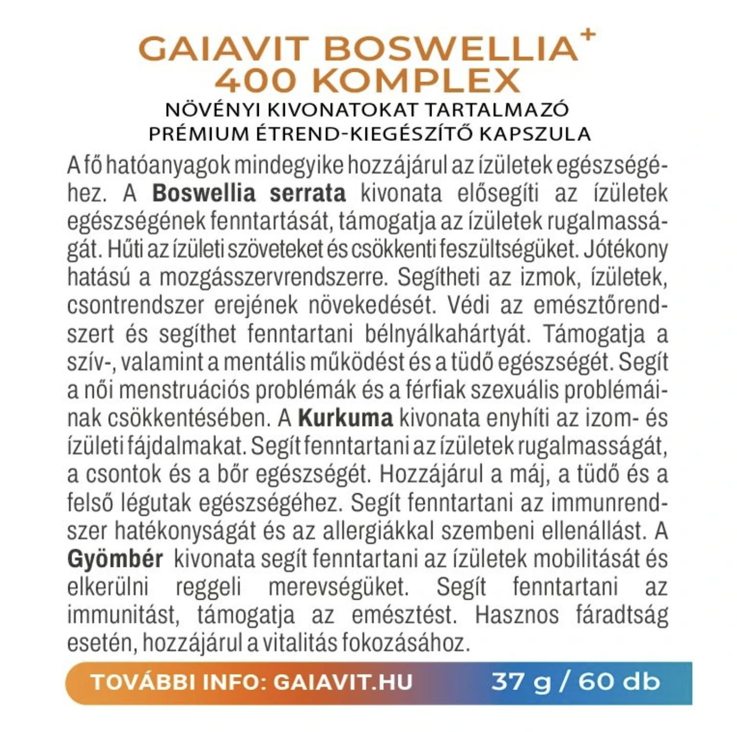Gaiavit Boswellia+ 400 komplex - Image 2