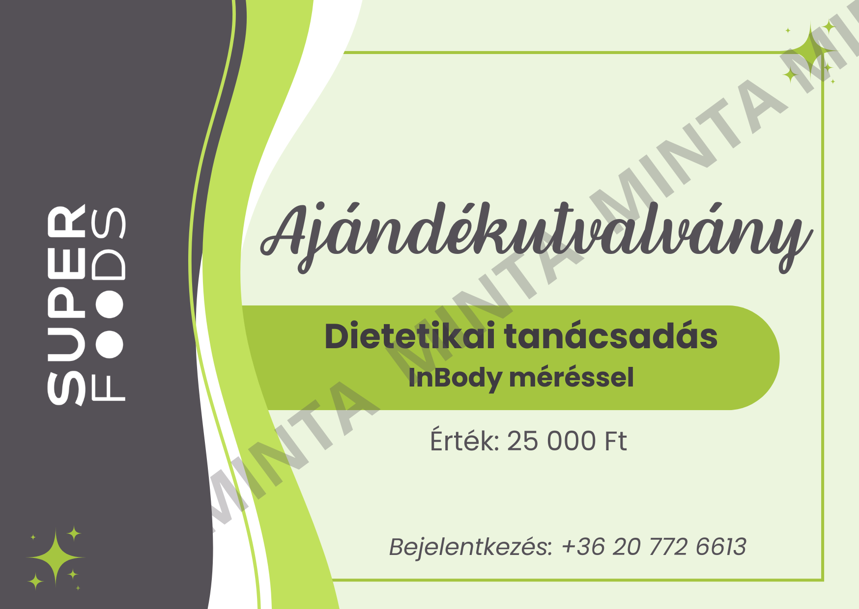 Ajándékutalvány - Táplálkozási tanácsadás - Image 2